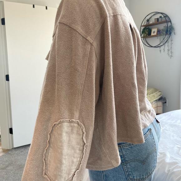 Reverse Fleece Drop-Sleeve Jacket - Picture 6 of 7